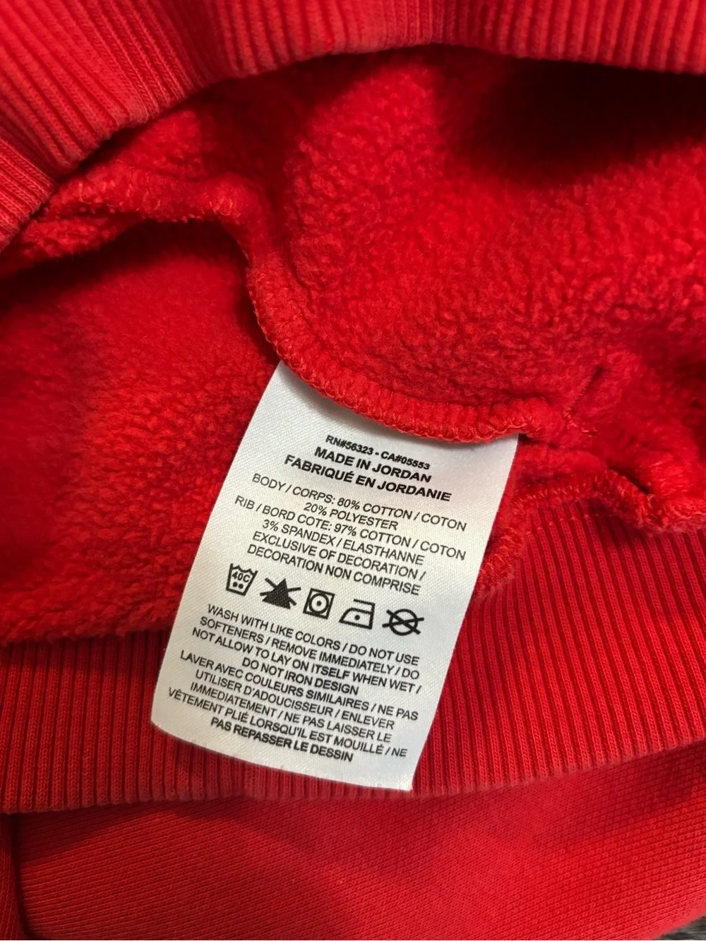 Nike Red Kids Hoodie with White Logo